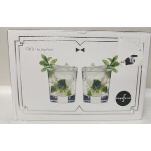 Sagaform set of 2 Club Tumblers Glasses  ‎   NIP